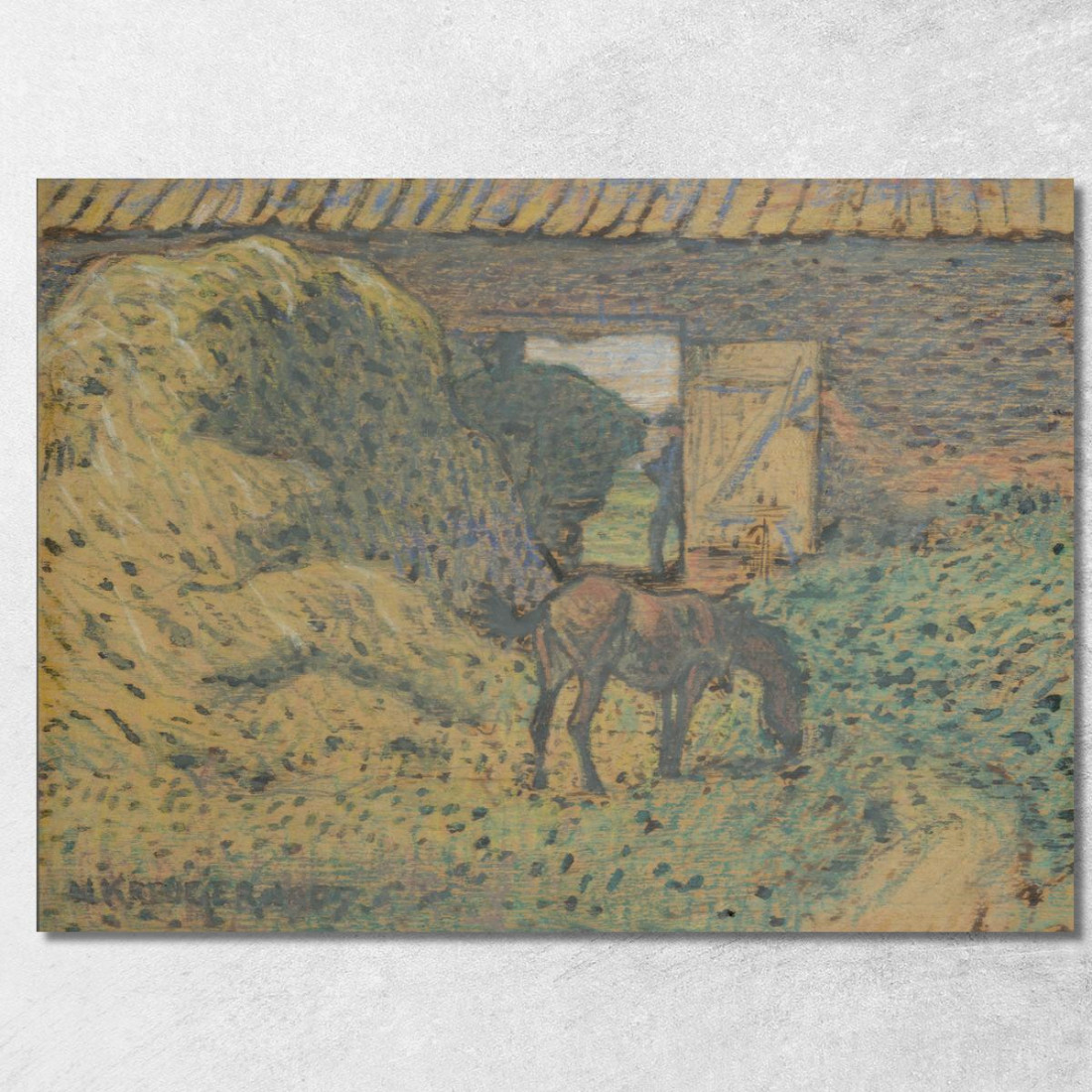 Al Fienile Nils Kreuger nkr4 quadro stampato su tela Al Fienile Nils Kreuger nkr4 quadro stampato su tela