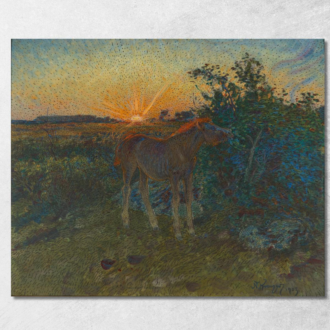 Puledro Nils Kreuger nkr16 quadro stampato su tela Puledro Nils Kreuger nkr16 quadro stampato su tela