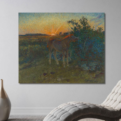 Puledro Nils Kreuger nkr16 quadro stampato su tela