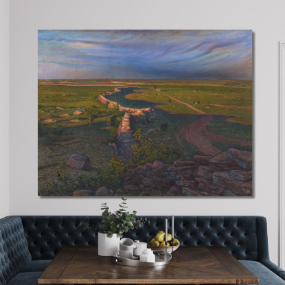 Paesaggio 3 Nils Kreuger nkr33 quadro stampato su tela