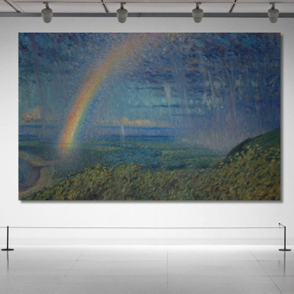 Arcobaleno Nils Kreuger nkr42 quadro stampato su tela