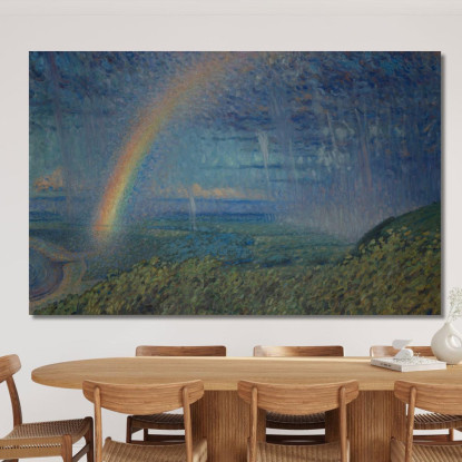Arcobaleno Nils Kreuger nkr42 quadro stampato su tela
