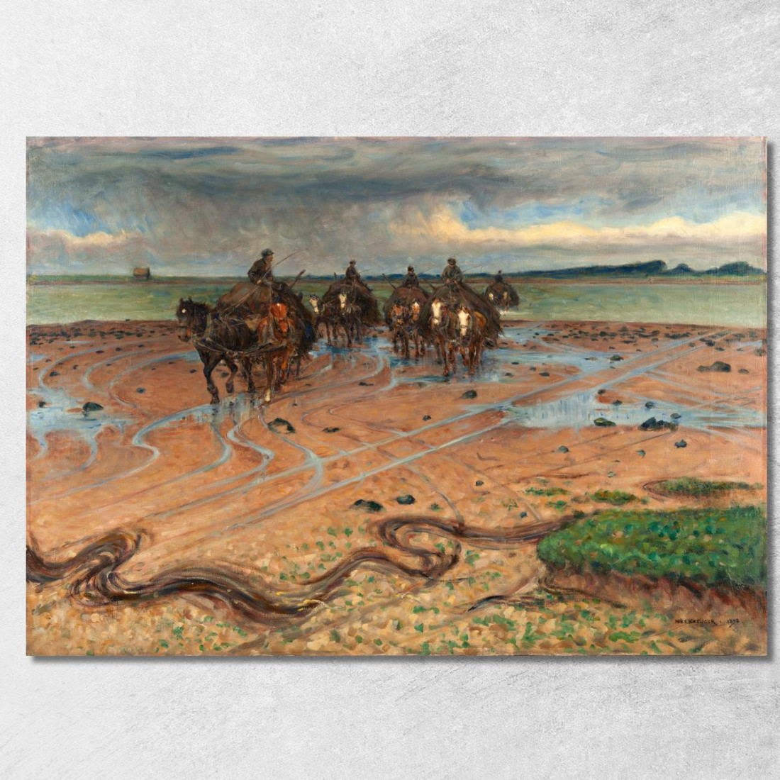 Carrettieri Di Alghe Halland Coast Nils Kreuger nkr45 quadro stampato su tela Carrettieri Di Alghe Halland Coast Nils Kreuger nkr45 quadro stampato su tela