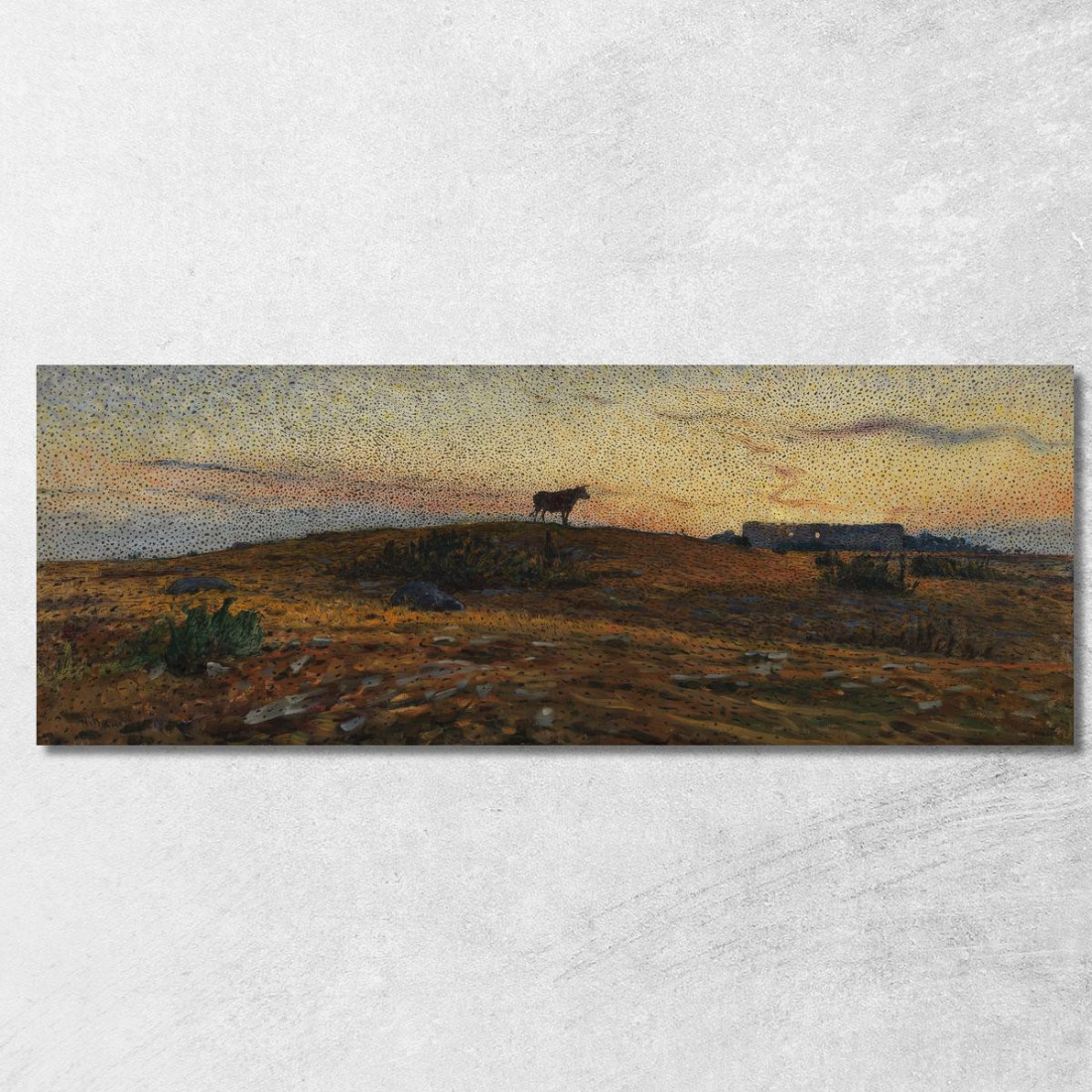 La Brughiera Di Öland Al Tramonto Nils Kreuger nkr63 quadro stampato su tela La Brughiera Di Öland Al Tramonto Nils Kreuger nkr63 quadro stampato su tela