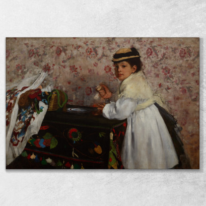 Ritratto Di Signorina Hortense Valpinçon Edgar Degas edg232 quadro stampato su tela