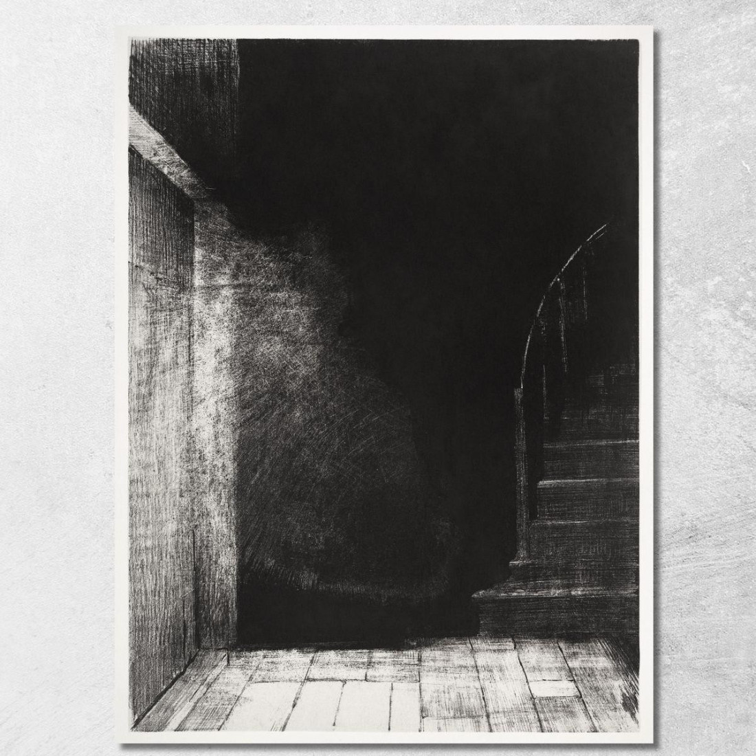 Ho Visto Un Lampo Di Luce Grande E Pallido Odilon Redon ord31 quadro stampato su tela Ho Visto Un Lampo Di Luce Grande E Pallido Odilon Redon ord31 quadro stampato su tela