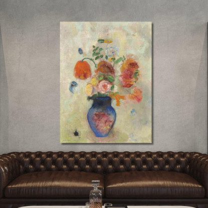 Grande Vaso Con Fiori Odilon Redon ord37 quadro stampato su tela