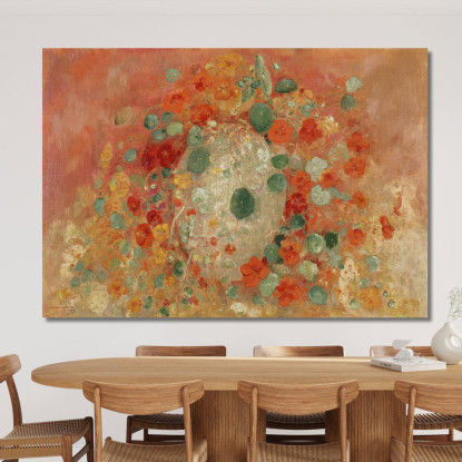 Nasturzi Odilon Redon ord46 quadro stampato su tela