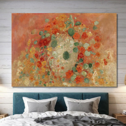 Nasturzi Odilon Redon ord46 quadro stampato su tela