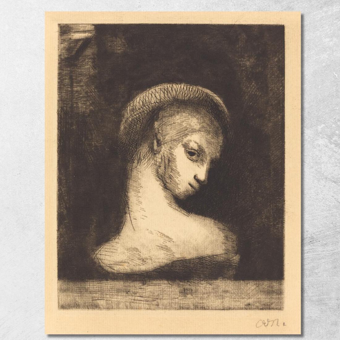 Perversità Perversa Odilon Redon ord55 quadro stampato su tela Perversità Perversa Odilon Redon ord55 quadro stampato su tela