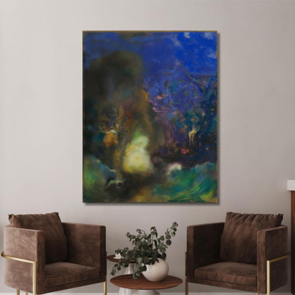 Roger E Angelica Odilon Redon ord60 quadro stampato su tela