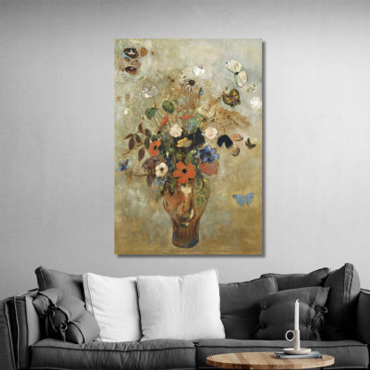 Natura Morta Con Fiori Odilon Redon ord67 quadro stampato su tela