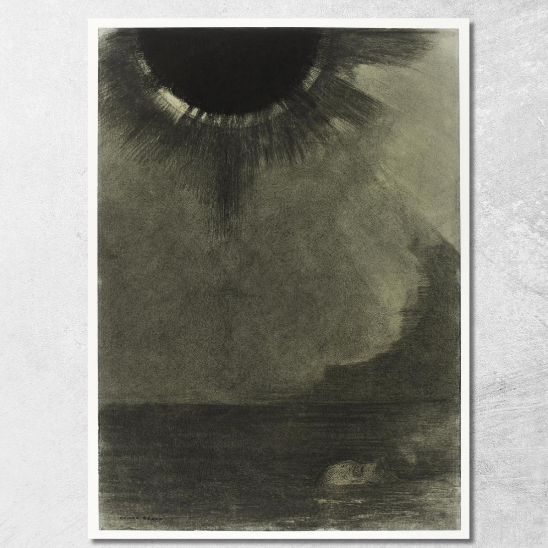 Il Walleye Odilon Redon ord80 quadro stampato su tela Il Walleye Odilon Redon ord80 quadro stampato su tela