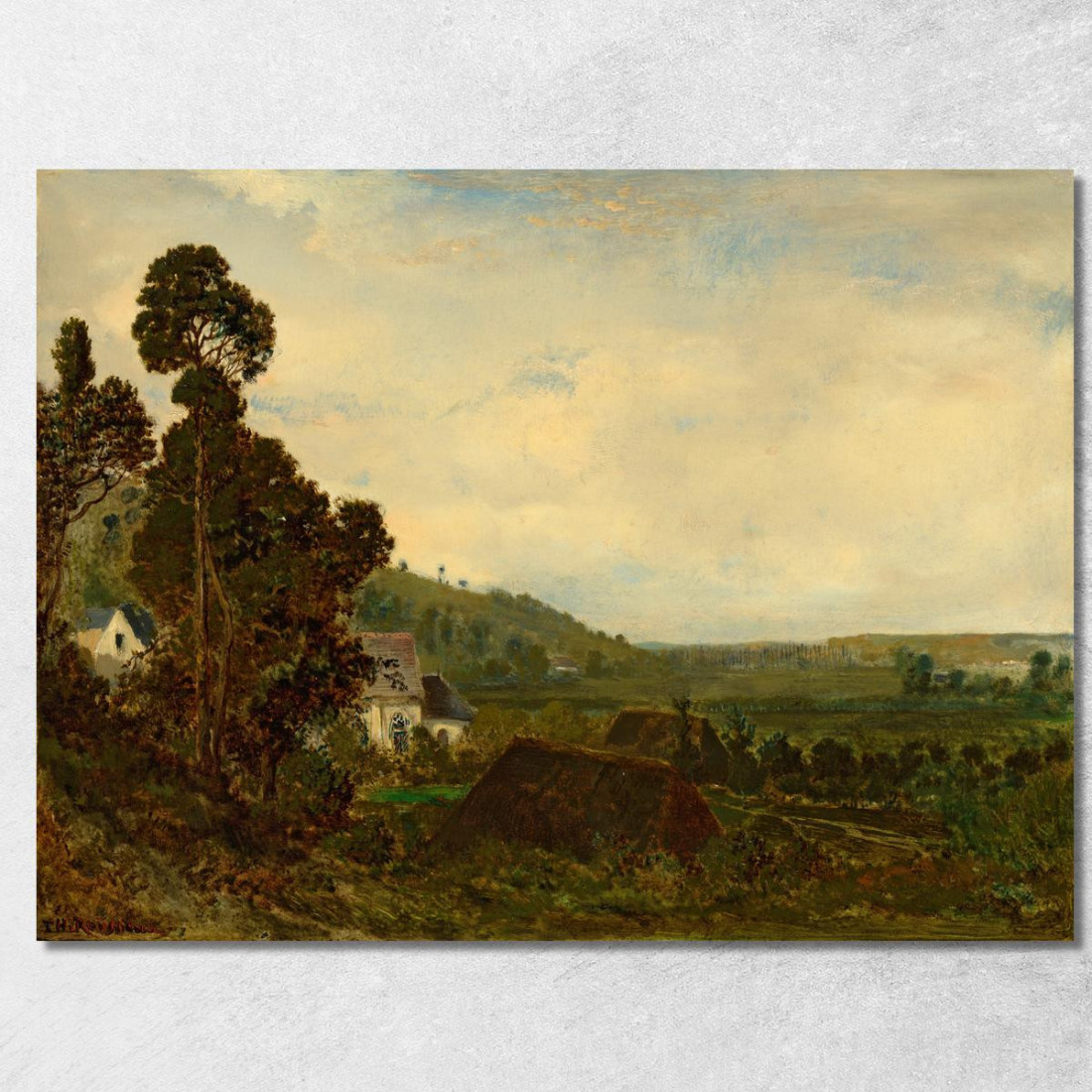 Una Vecchia Cappella In Una Valle Théodore Rousseau trs7 quadro stampato su tela Una Vecchia Cappella In Una Valle Théodore Rousseau trs7 quadro stampato su tela