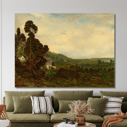 Una Vecchia Cappella In Una Valle Théodore Rousseau trs7 quadro stampato su tela