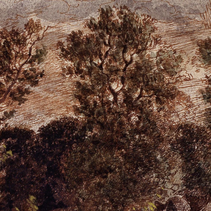 Paesaggio Con Temporali Théodore Rousseau trs21 quadro stampato su tela