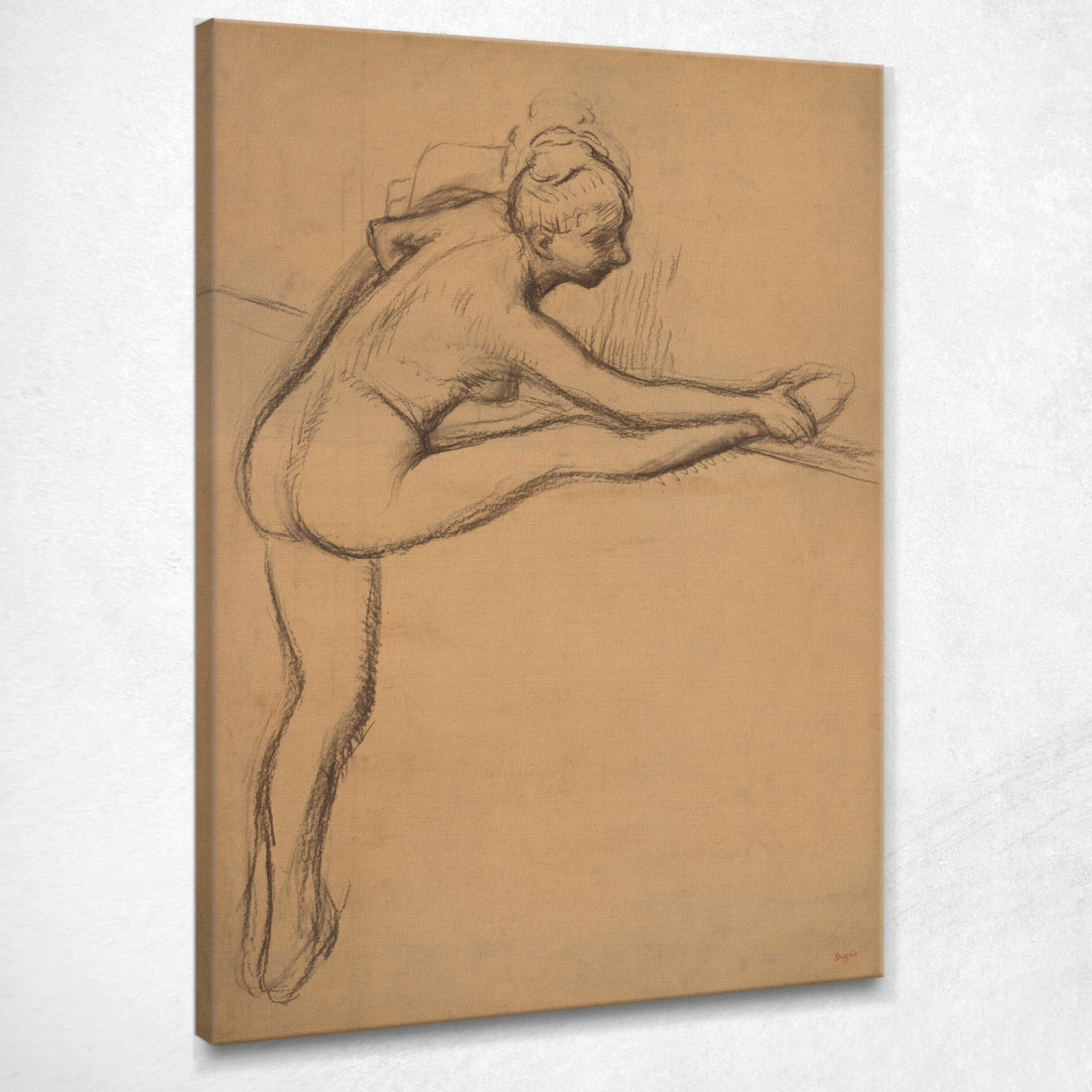 Studio Di Nudo (Ballerina Alla Sbarra) Edgar Degas edg252 quadro stampato su tela Studio Di Nudo (Ballerina Alla Sbarra) Edgar Degas edg252 quadro stampato su tela