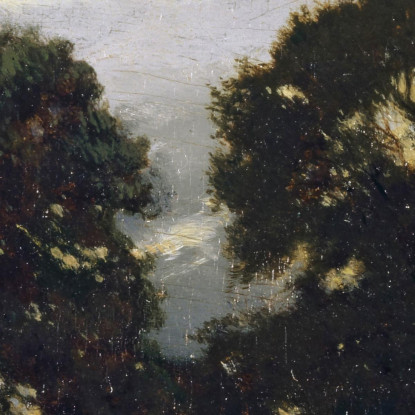 Paesaggio Con Alberi Théodore Rousseau trs22 quadro stampato su tela