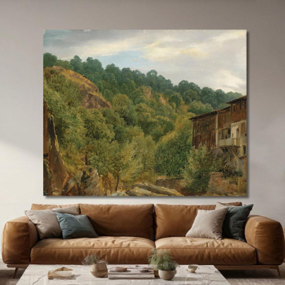 Paesaggio Dell'Alvernia 2 Théodore Rousseau trs28 quadro stampato su tela