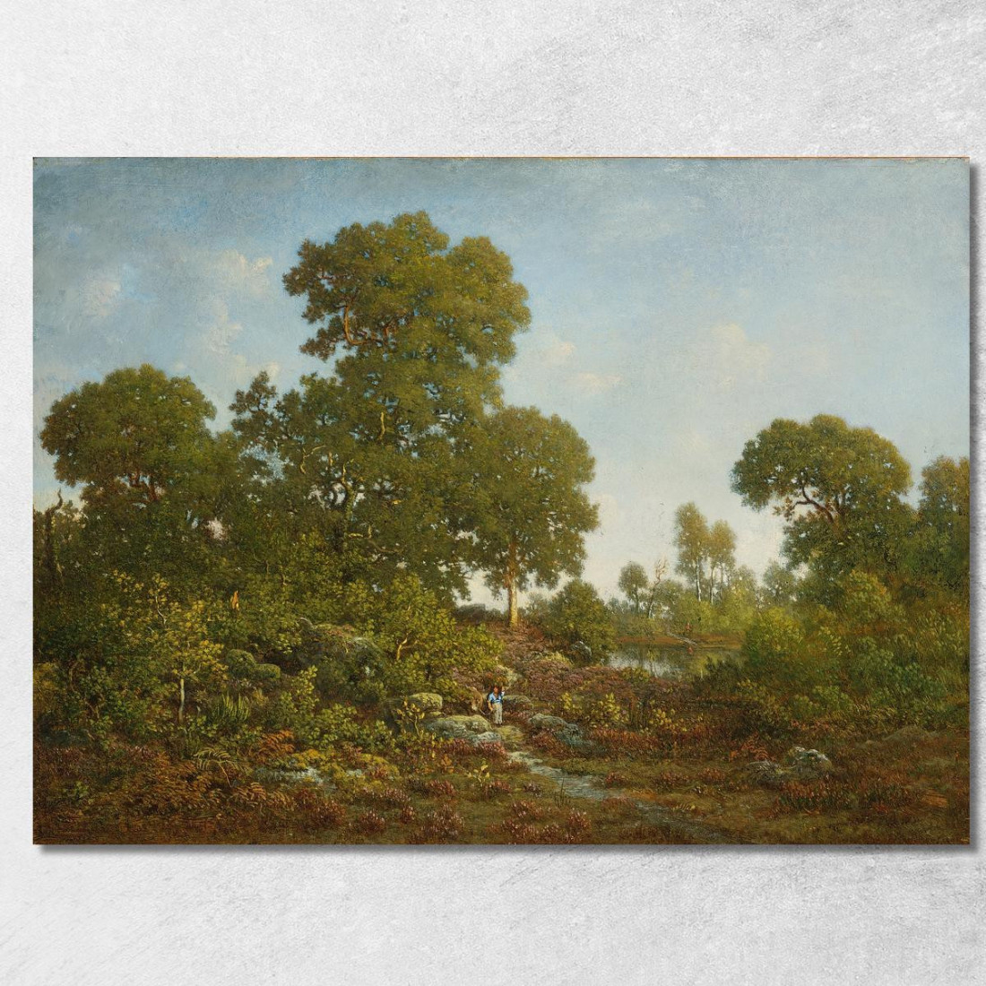 Primavera Théodore Rousseau trs33 quadro stampato su tela Primavera Théodore Rousseau trs33 quadro stampato su tela