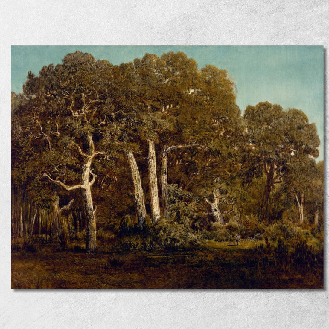 Le Grandi Querce Del Vecchio Bas-Bréau Théodore Rousseau trs38 quadro stampato su tela Le Grandi Querce Del Vecchio Bas-Bréau Théodore Rousseau trs38 quadro stampato su tela