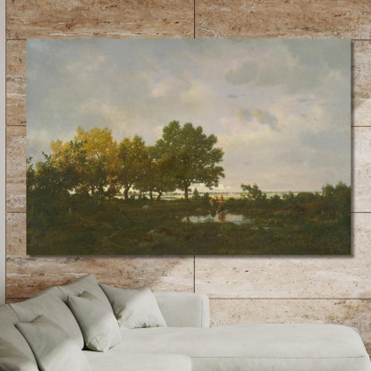 Lo Stagno La Mare Théodore Rousseau trs41 quadro stampato su tela