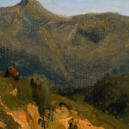 Valle Nei Monti Dell'Alvernia Théodore Rousseau trs45 quadro stampato su tela