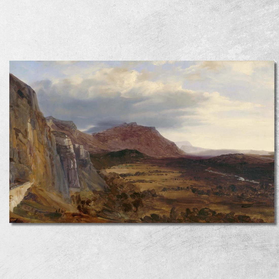 Vista Di Saleve Vicino A Ginevra Théodore Rousseau trs48 quadro stampato su tela Vista Di Saleve Vicino A Ginevra Théodore Rousseau trs48 quadro stampato su tela