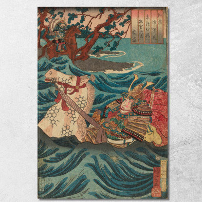 Cai Shun Sai Jun Utagawa Kuniyoshi ukn5 quadro stampato su tela