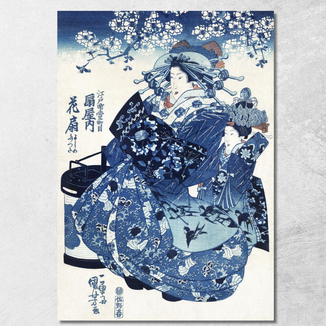 Donna Giapponese Utagawa Kuniyoshi ukn16 quadro stampato su tela Donna Giapponese Utagawa Kuniyoshi ukn16 quadro stampato su tela