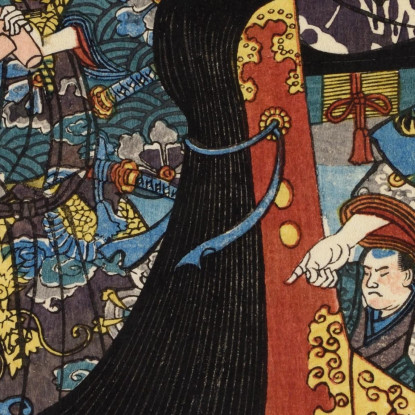 Ritorno Delle Vele 2 Utagawa Kuniyoshi ukn30 quadro stampato su tela