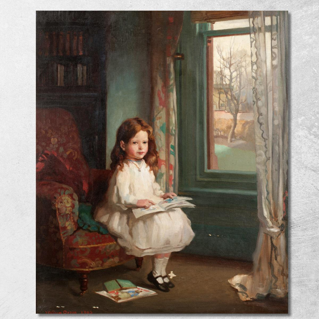 Ritratto Di Clara Hughes William Orpen wrp23 quadro stampato su tela Ritratto Di Clara Hughes William Orpen wrp23 quadro stampato su tela