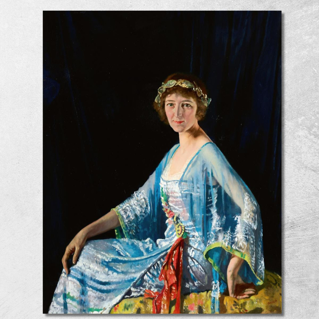 Ritratto Della Signora Georgiana Alice Drum William Orpen wrp27 quadro stampato su tela Ritratto Della Signora Georgiana Alice Drum William Orpen wrp27 quadro stampato su tela