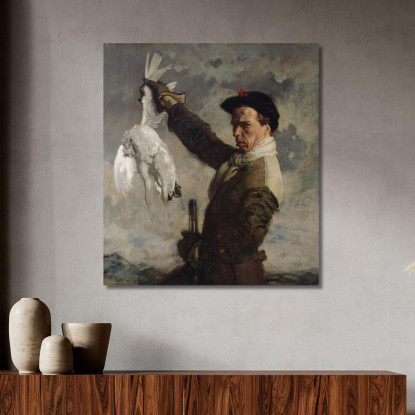La Pernice Bianca Morta Un Autoritratto William Orpen wrp36 quadro stampato su tela