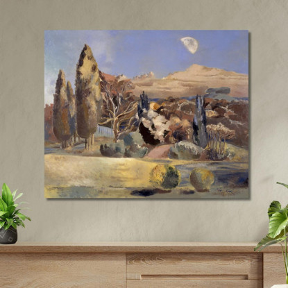 Paesaggio Del Primo Quarto Di Luna Paul Nash pns4 quadro stampato su tela