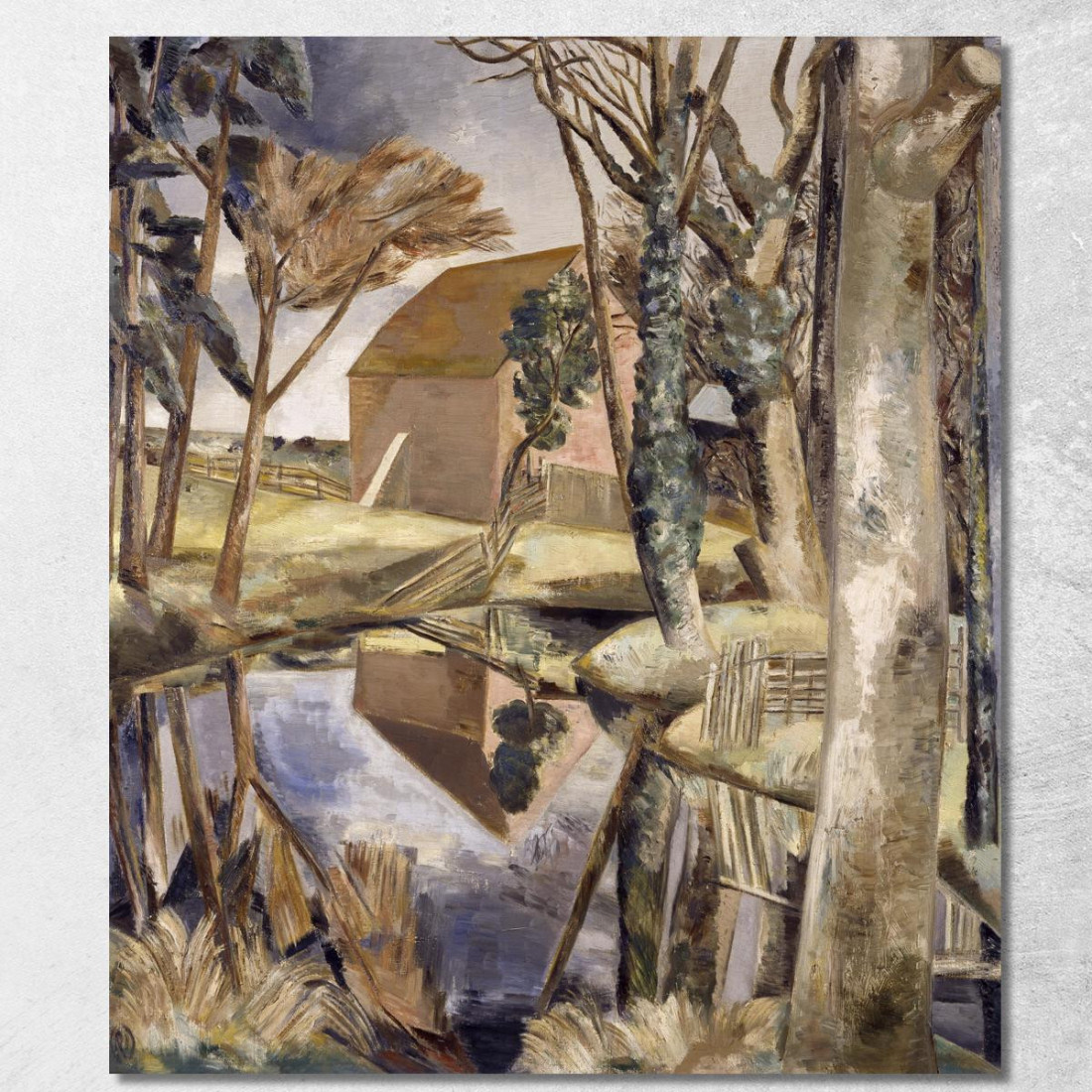 Stagno Di Oxenbridge Paul Nash pns6 quadro stampato su tela Stagno Di Oxenbridge Paul Nash pns6 quadro stampato su tela