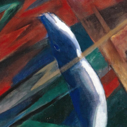 Destini Animali Gli Alberi Mostravano I Loro Anelli Gli Animali Le Loro Vene Franz Marc fmr2 quadro stampato su tela