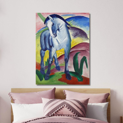 Cavallo Blu I Franz Marc fmr5 quadro stampato su tela