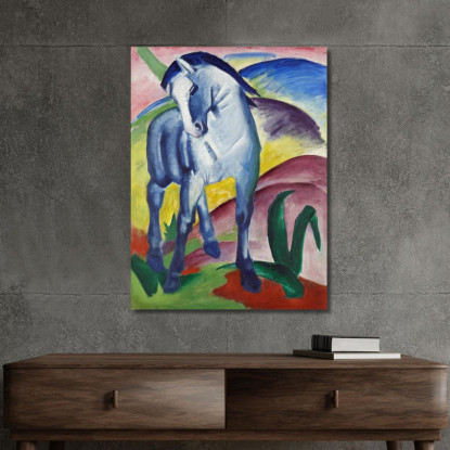 Cavallo Blu I Franz Marc fmr5 quadro stampato su tela