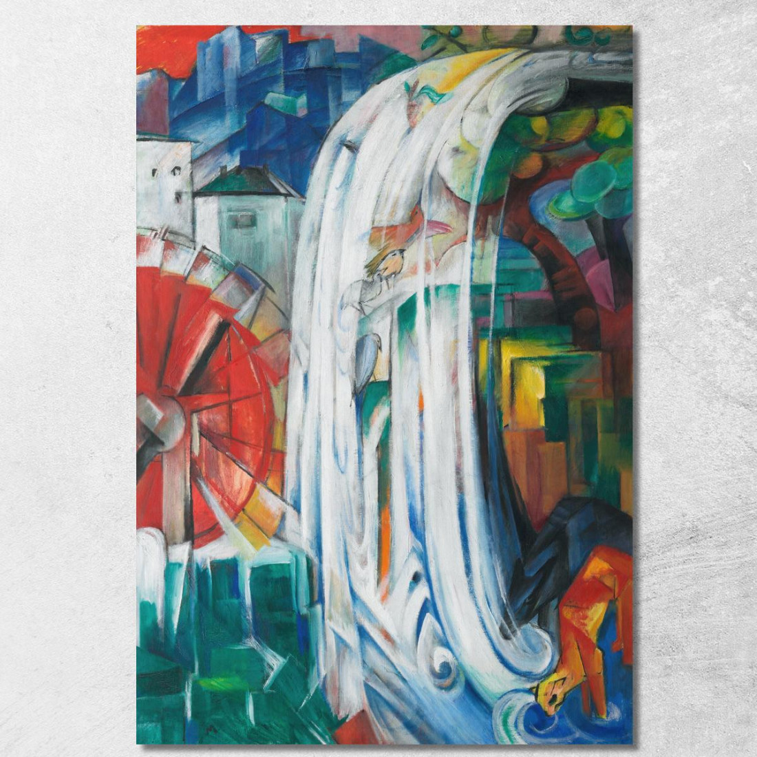 Il Mulino Stregato Franz Marc fmr48 quadro stampato su tela Il Mulino Stregato Franz Marc fmr48 quadro stampato su tela