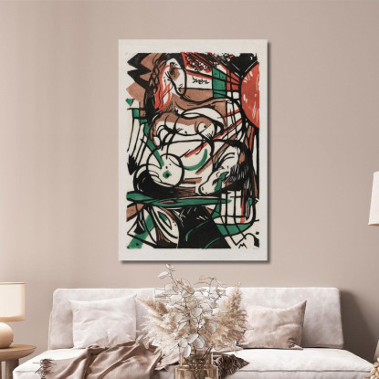 La Nascita Dei Cavalli Franz Marc fmr49 quadro stampato su tela