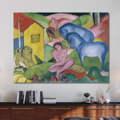 Il Sogno Franz Marc fmr50 quadro stampato su tela
