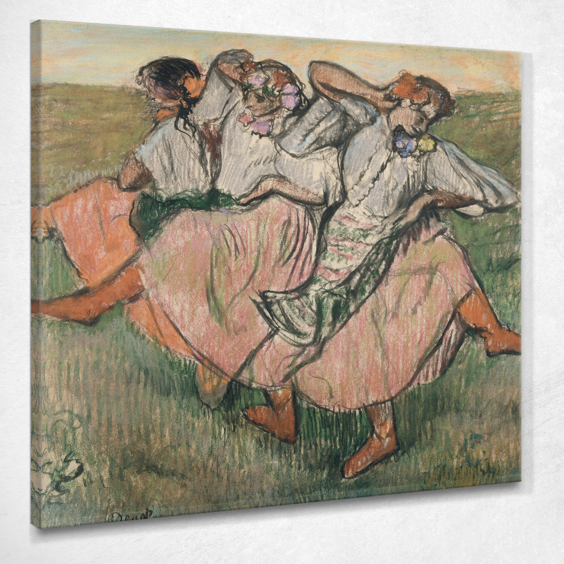 Tre Ballerini Russi Edgar Degas edg276 quadro stampato su tela Tre Ballerini Russi Edgar Degas edg276 quadro stampato su tela