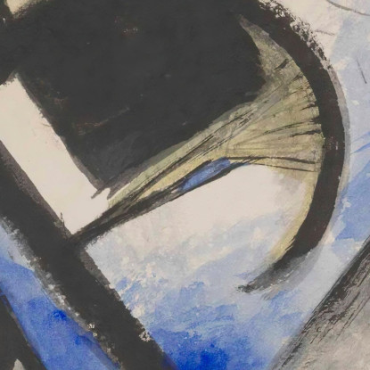 Due Lupi Franz Marc fmr65 quadro stampato su tela