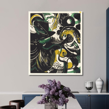 Genesi Ii Franz Marc fmr89 quadro stampato su tela