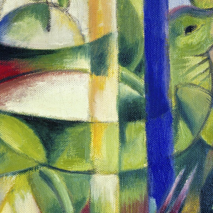 Le Piccole Capre Di Montagna Franz Marc fmr109 quadro stampato su tela