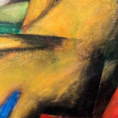 Tigre 2 Franz Marc fmr113 quadro stampato su tela