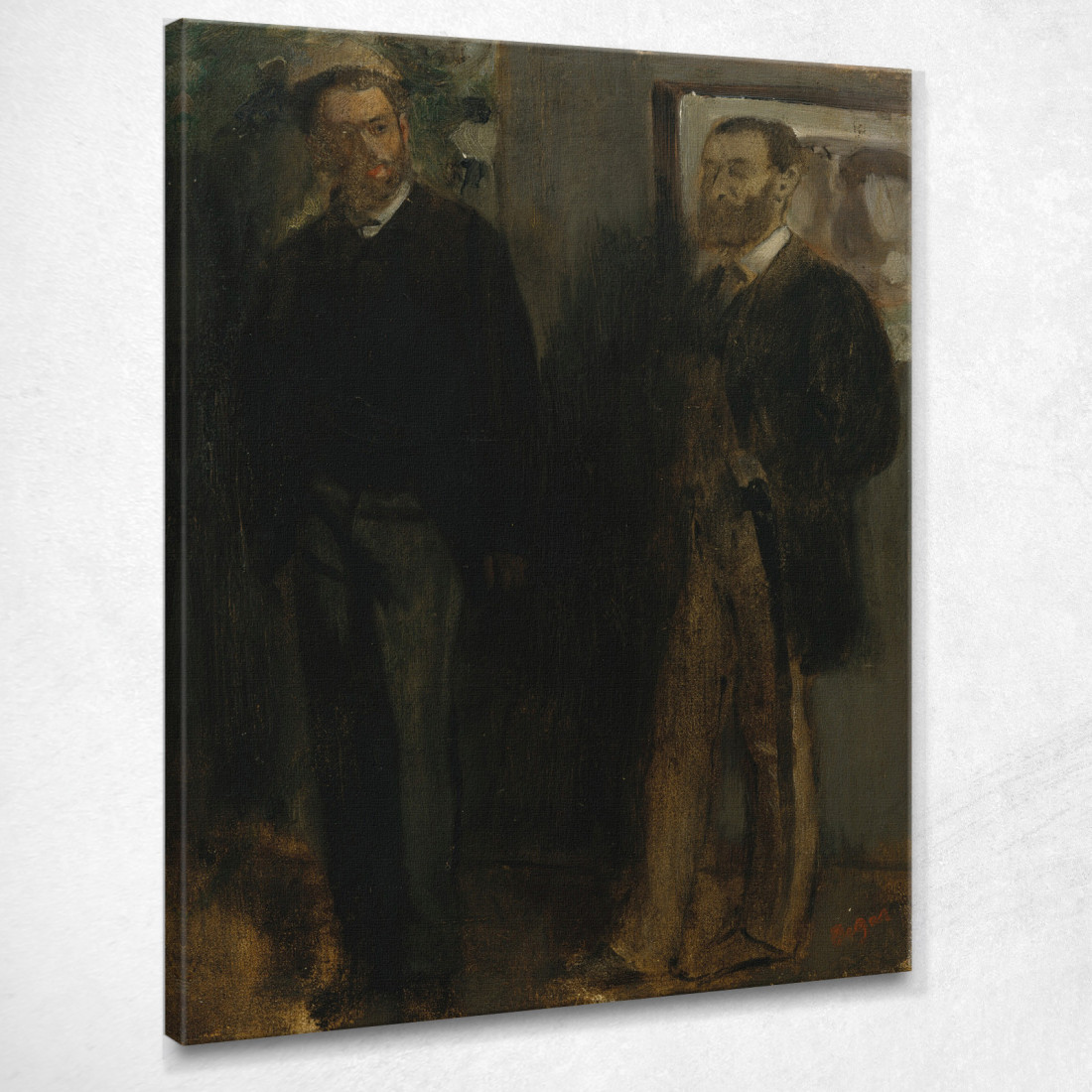Due Uomini Edgar Degas edg285 quadro stampato su tela Due Uomini Edgar Degas edg285 quadro stampato su tela