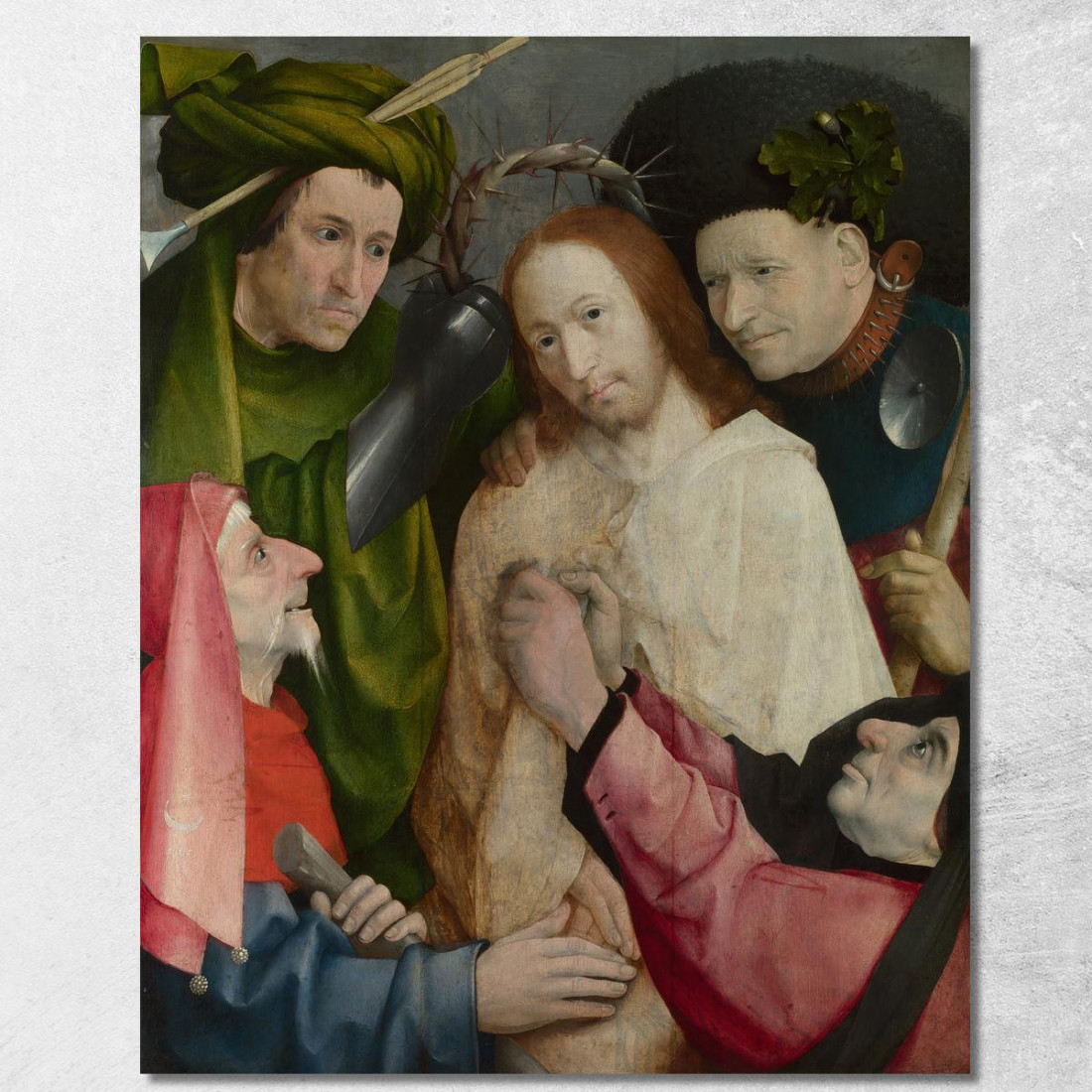 Cristo Coronato Di Spine Bosch Hieronymus hbs6 quadro stampato su tela Cristo Coronato Di Spine Bosch Hieronymus hbs6 quadro stampato su tela