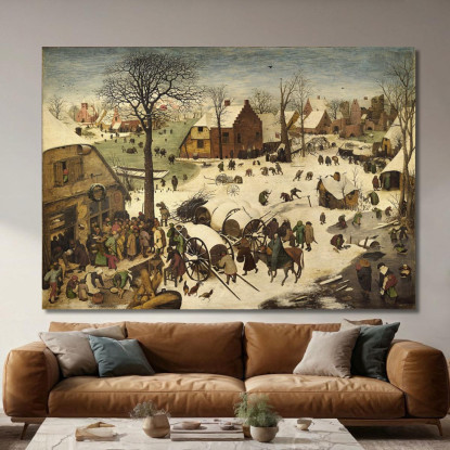 Il Censimento Di Betlemme Pieter Bruegel pbr1 quadro stampato su tela